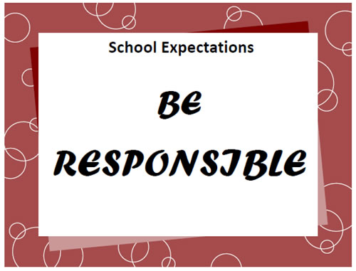 Be responsible